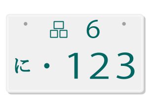 ナンバープレート
